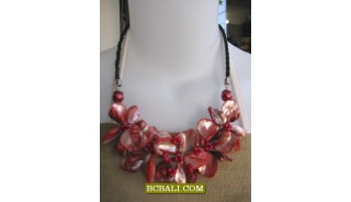 multi flowers necklaces shells nuged wholesale 